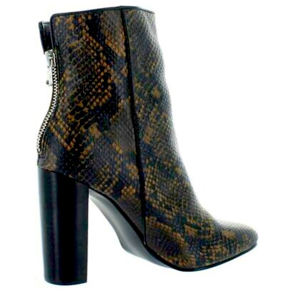 Aqua Soren Leather AlmondToeMid-Calf Fashion Boots - Picture 3 of 8